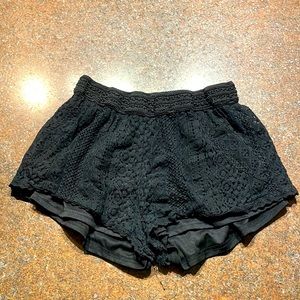 Rue21 Black Lace Shorts. Size XL.